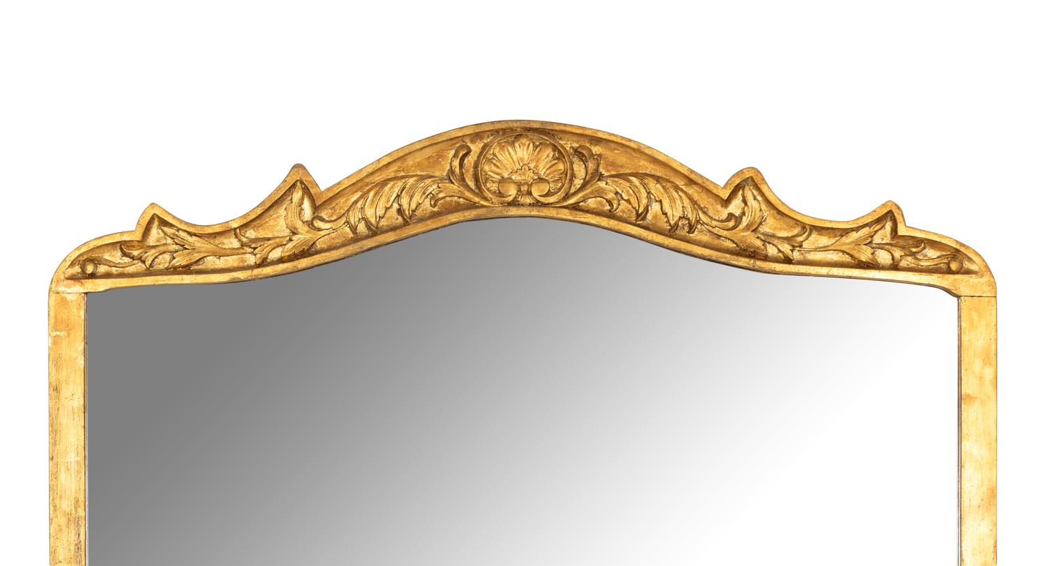 A Large Rococo Style Giltwood Mirror
