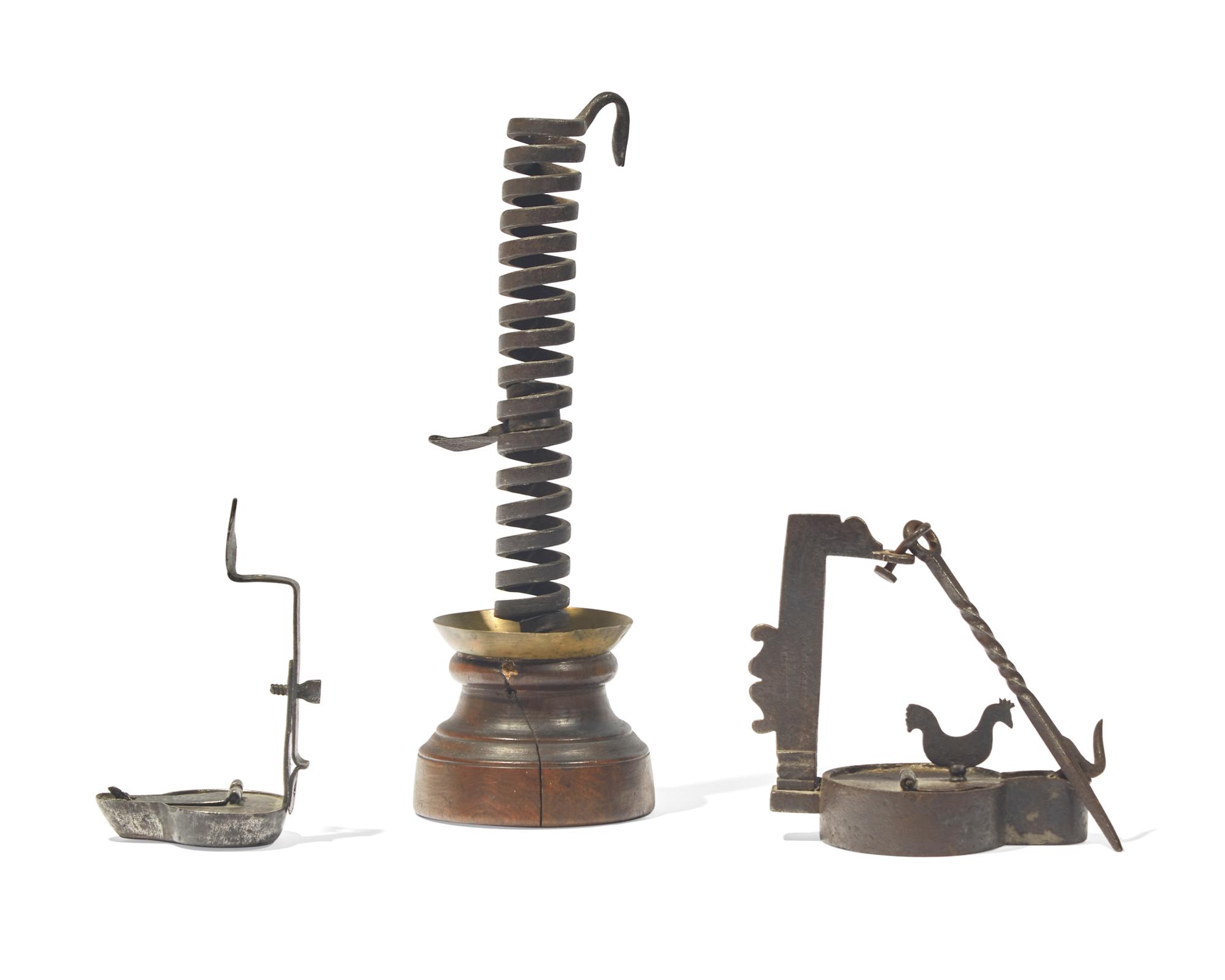 A Group of Three Lighting Accessories, English and French, Late 18th / 19th Century