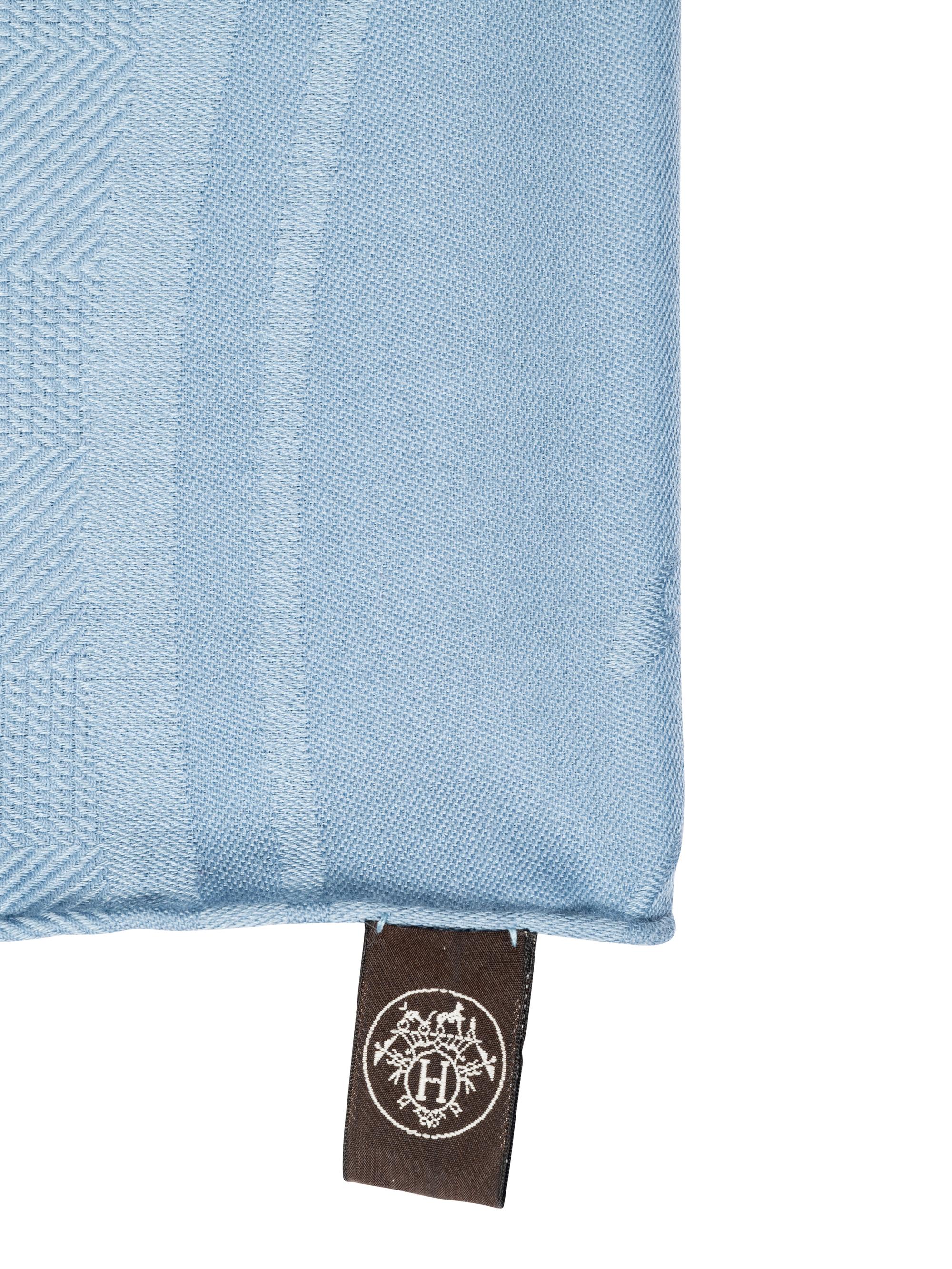 Hermès Cashmere/Silk Scarf with Fringe