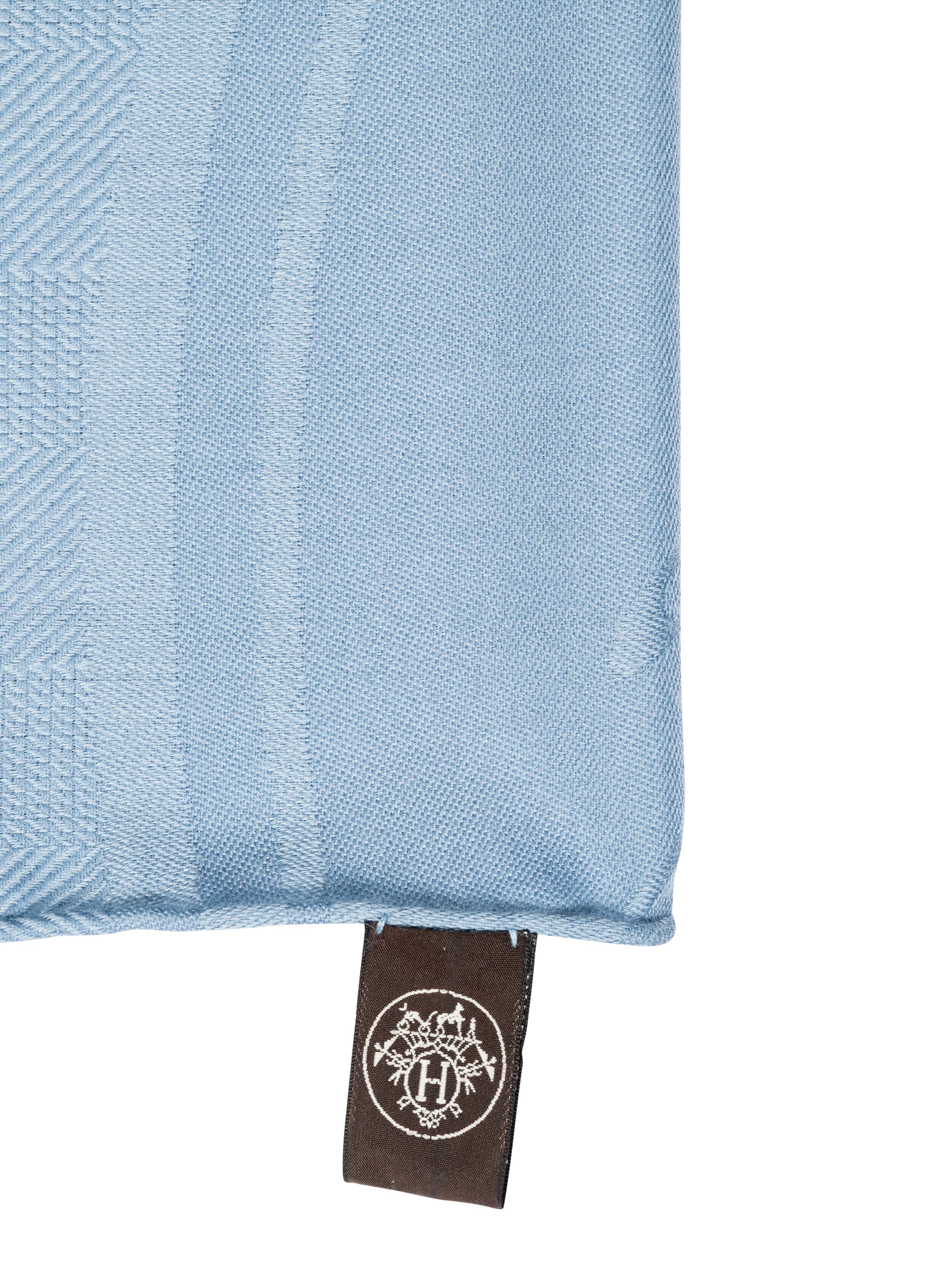Hermès Cashmere/Silk Scarf with Fringe
