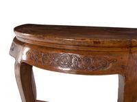 A Chinese Softwood Demi-Lune Table