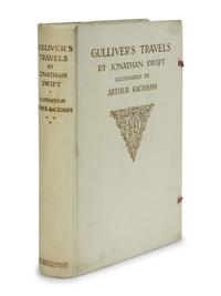 [RACKHAM, Arthur (1867-1939), illustrator]. SWIFT, Jonathan (1667-1745). Gulliver’s Travels into Several Remote Nations of the World . London and New York: J. M. Dent & Co. and E. P. Dutton & Co., 1909.