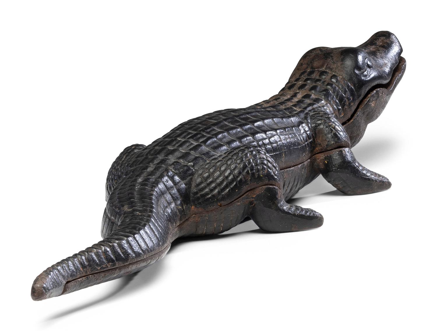 A Cast Iron Alligator Doorstop