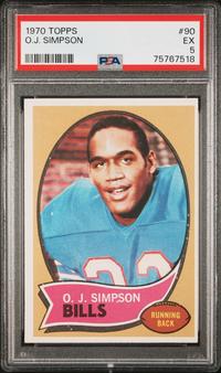 A Group of 1970s Hall of Fame PSA Graded Rookie Football Cards,