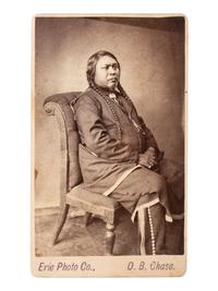 [NATIVE AMERICANS]. CHASE, D.B., photographer. CDV of Ute Chief Ouray. Erie Photo Co., ca 1870s.