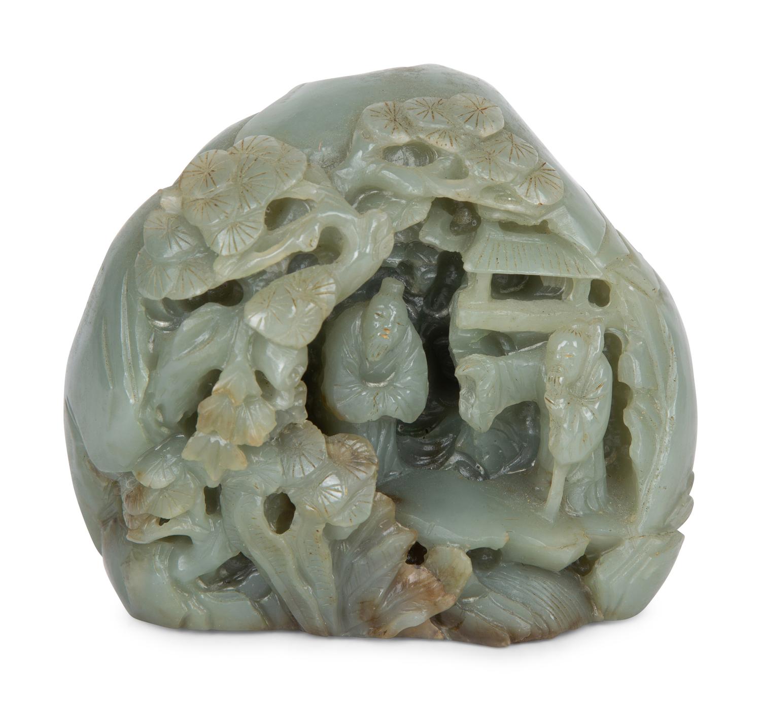 A Carved Hardstone Mountain — 19TH/20TH CENTURY