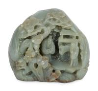 A Carved Hardstone Mountain — 19TH/20TH CENTURY