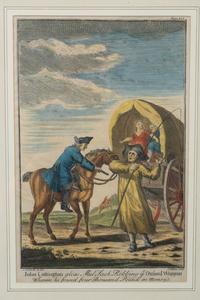 A Set of Five English Handcolored Steel Engravings — 18TH CENTURY