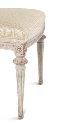 A Pair of Louis XVI White-Painted Side Chairs
