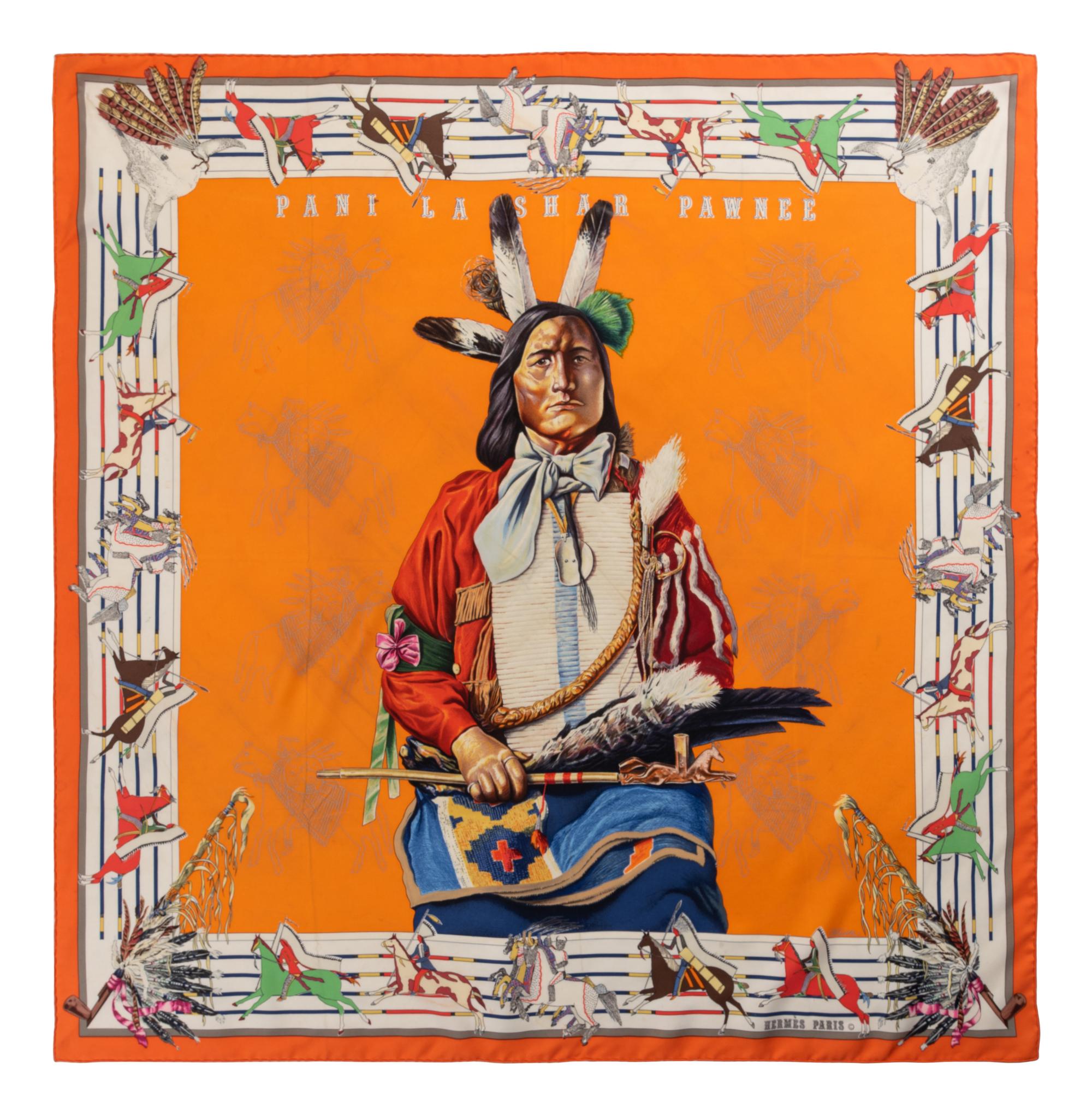 Hermès Kermit Oliver 90cm Silk Scarf