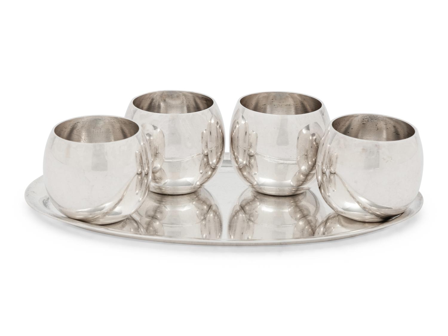 A Group of Tiffany and Co. and Asprey Silver Articles