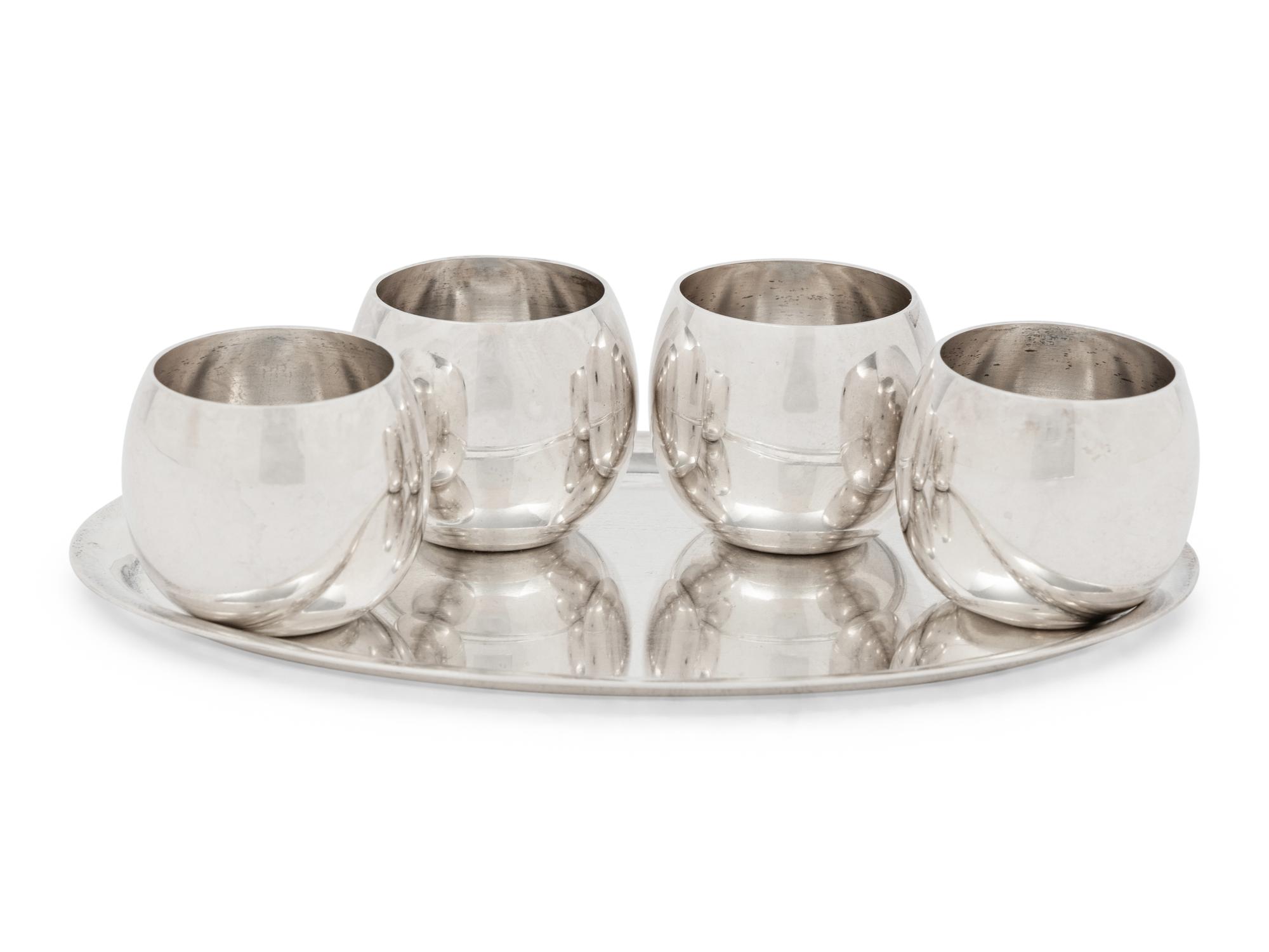 A Group of Tiffany and Co. and Asprey Silver Articles
