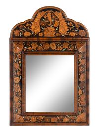 A William and Mary Marquetry Mirror