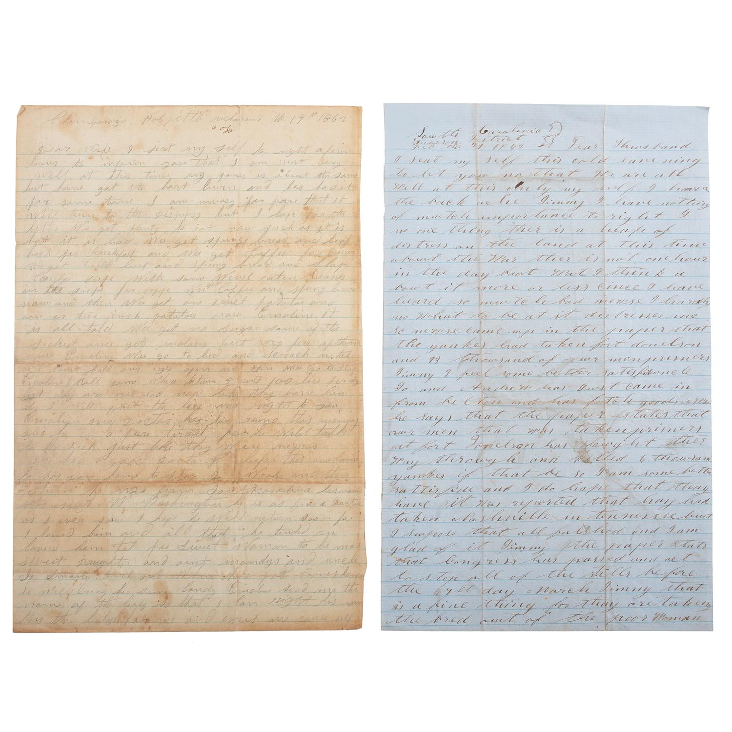 Confederate Archive of Private James Monroe Geer, 1st South Carolina Regiment Rifles, Featuring Letters Written During his Convalescence at Chimborazo Hospital, Richmond, VA