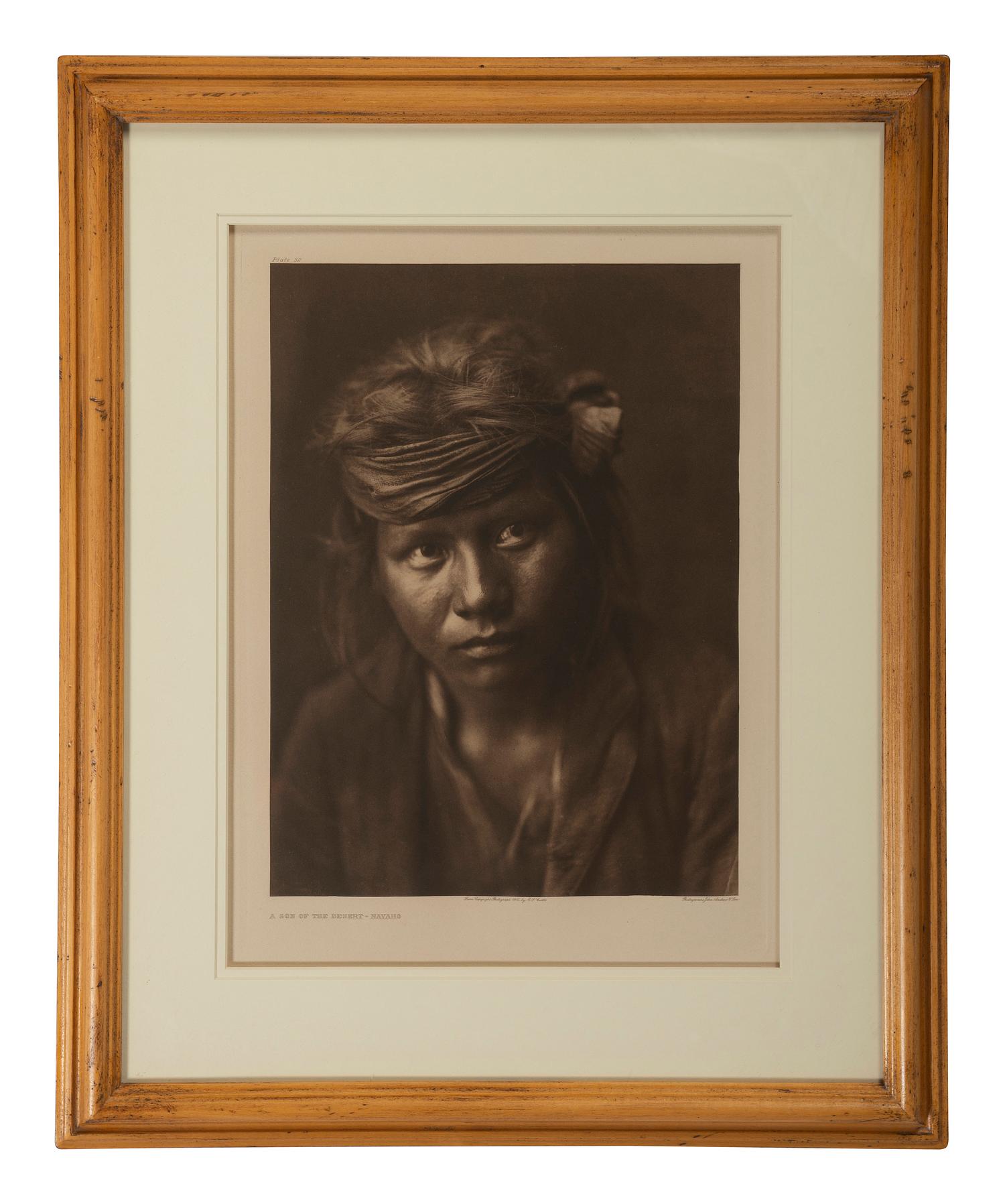 CURTIS, Edward (1868-1952). Group of 22 photogravures, most from portfolio 1 of The North American Indian.