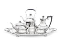 An English Silver-Plate Tea Service