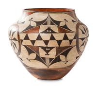 Acoma Polychrome Pottery Olla