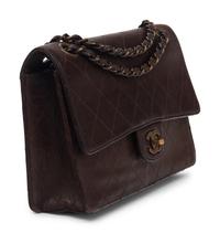 Chanel Brown Lambskin Flap Bag