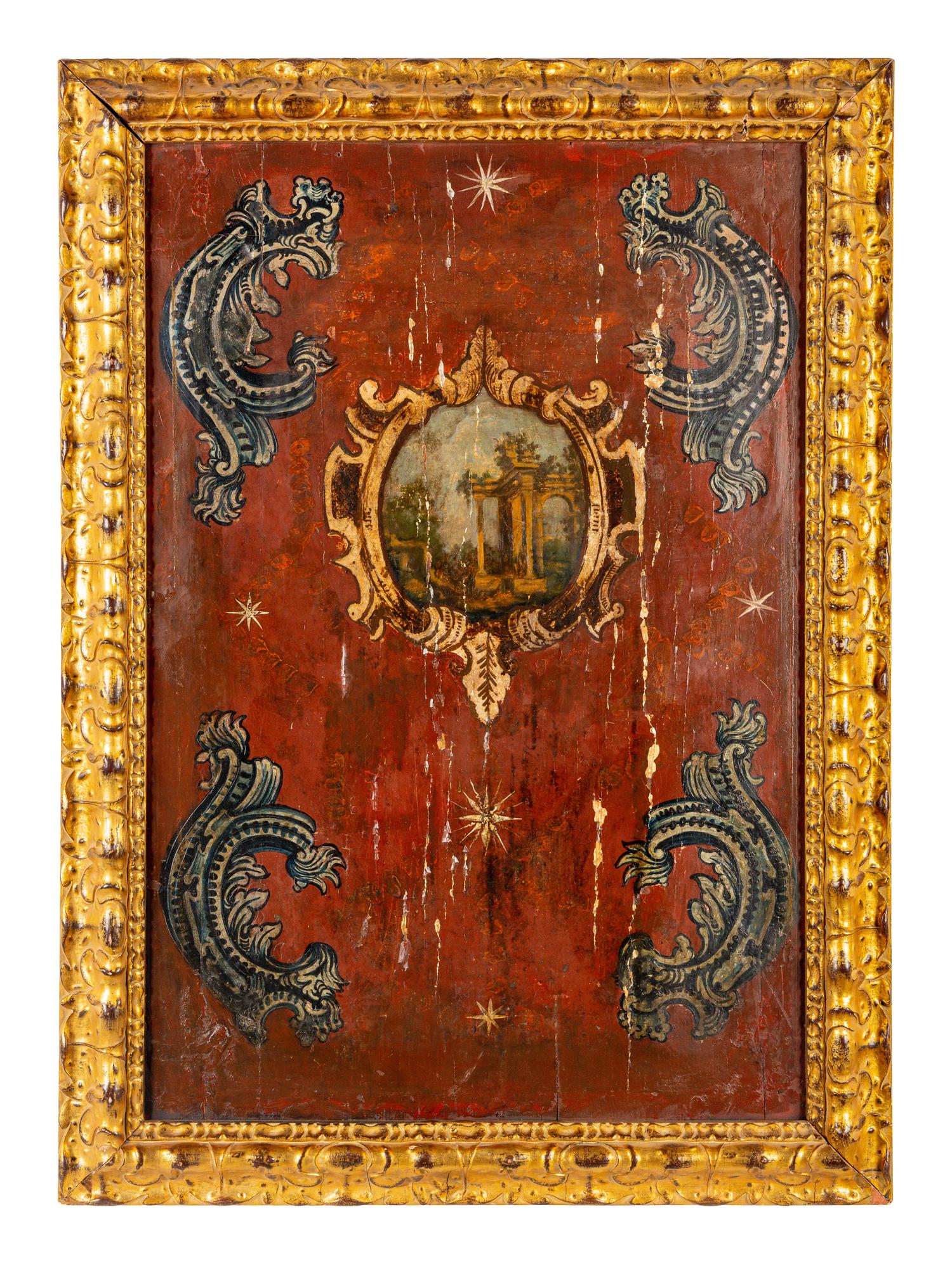 A Set of Four Italian Painted Panels