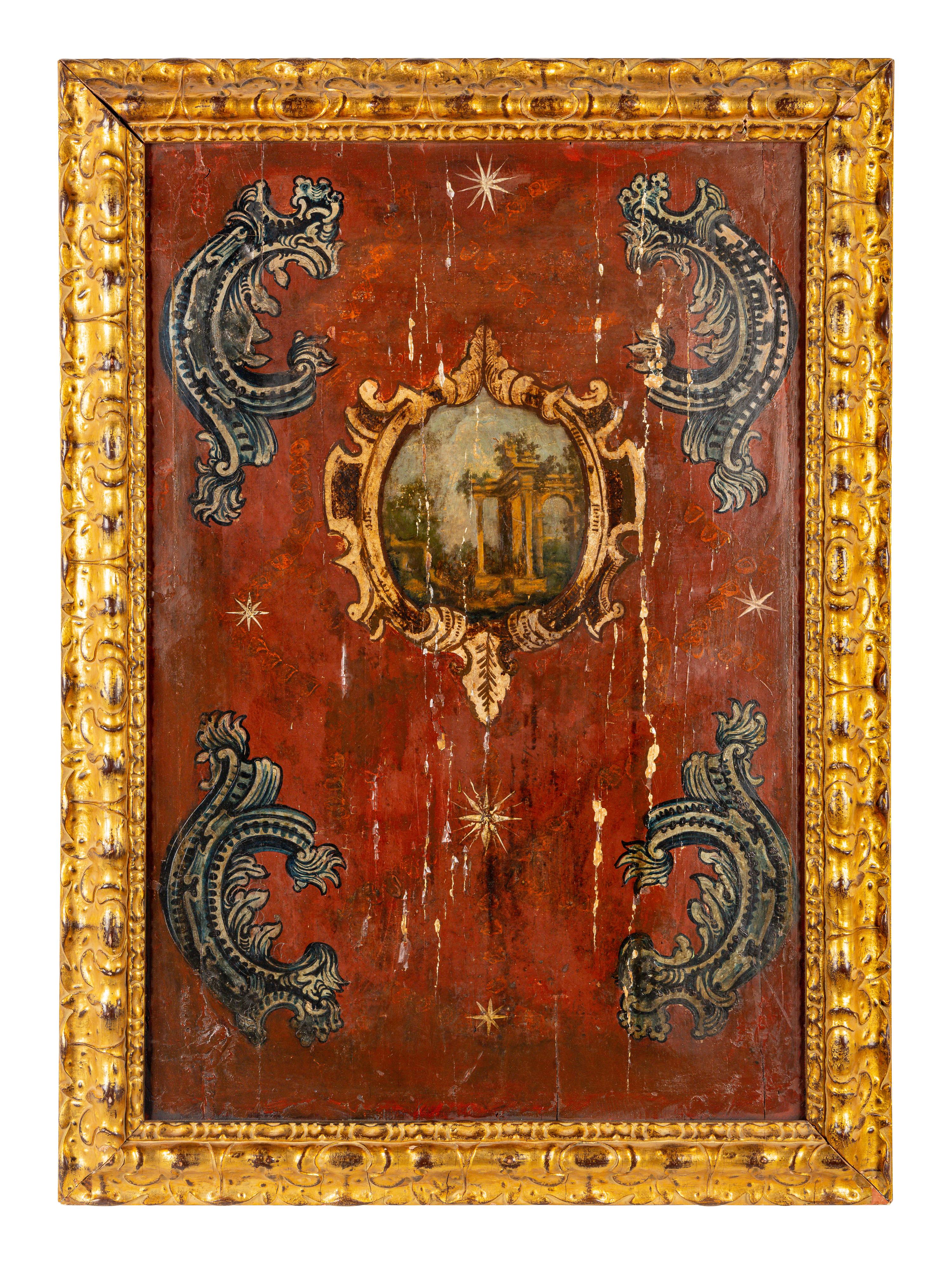 A Set of Four Italian Painted Panels