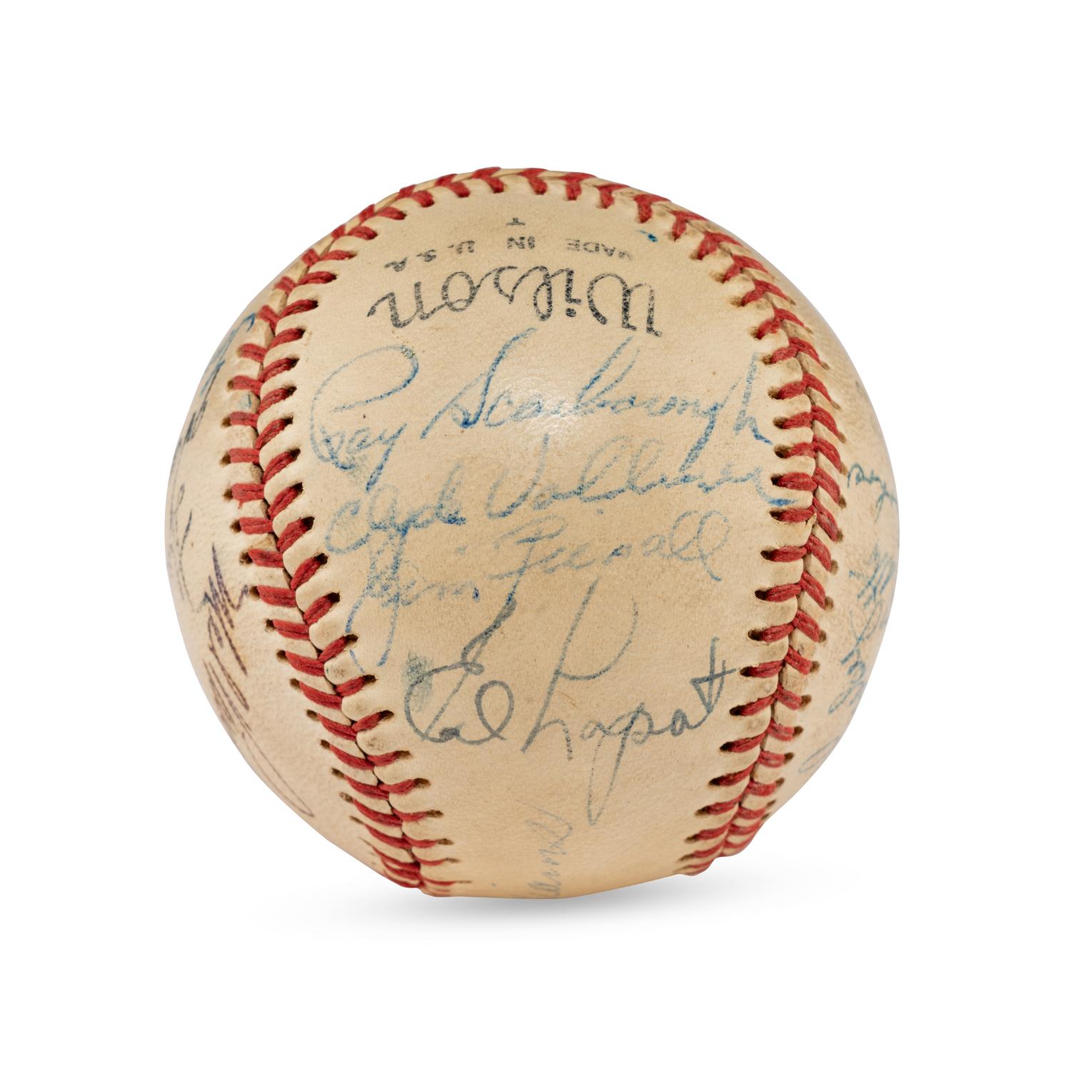 A 1951 Boston Red Sox Team Signed Autograph Baseball