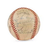 A 1951 Boston Red Sox Team Signed Autograph Baseball