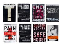 VACHSS, Andrew (1942-2021). A group of 8 works by Vachss, ALL FIRST EDITIONS, ALL SIGNED OR INSCRIBED, comprising: