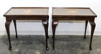 A Pair of Parcel Gilt End Tables Height 26 1/2 x width 31 x depth 21 1/2 inches. — LATE 20TH CENTURY