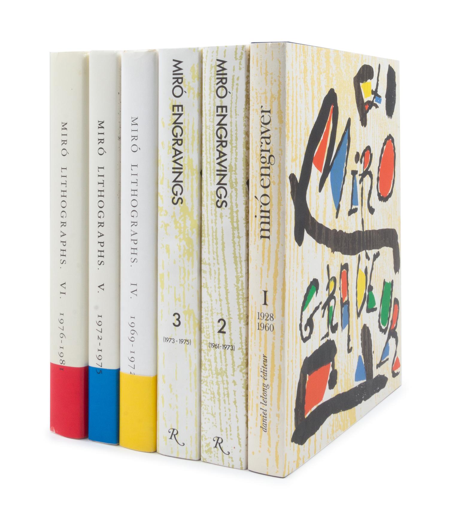 [MIRO, Joan]. LELONG, Daniel. Miró Engraver. Paris: Daniel Lelong, 1984-1992. LIMITED EDITION WITH SIX ORIGINAL WOODCUTS BY MIRO.