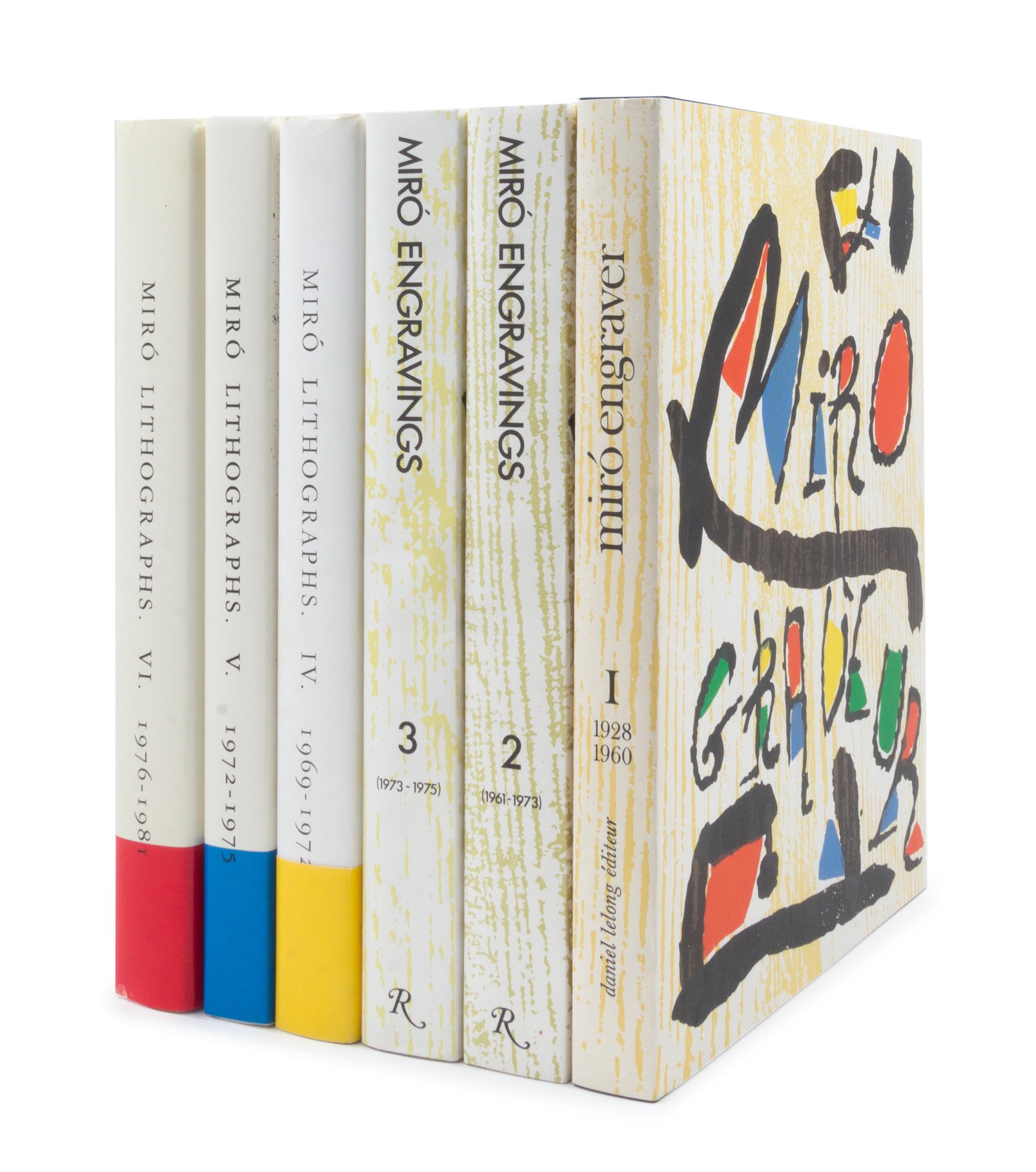 [MIRO, Joan]. LELONG, Daniel. Miró Engraver. Paris: Daniel Lelong, 1984-1992. LIMITED EDITION WITH SIX ORIGINAL WOODCUTS BY MIRO.
