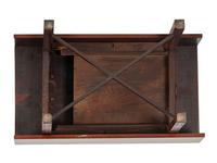 A Chippendale Figured Mahogany X-Form Stretcher Base Pembroke Table