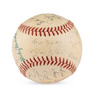 A 1950 Newport News Dodgers Team Signed Autograph Baseball