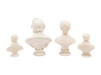 A Group of Parian Ware Busts