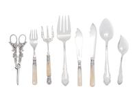 An English Silver-Plate and Mother-of-Pearl Fish Service