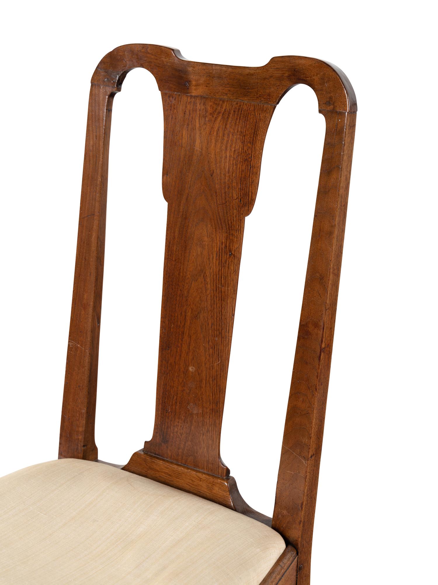 A Pair of George I Walnut Side Chairs