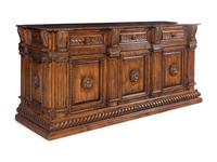An Italian Baroque Style Walnut Serving Cabinet