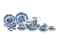 An English Transfer-Decorated Ironstone Breakfast Service