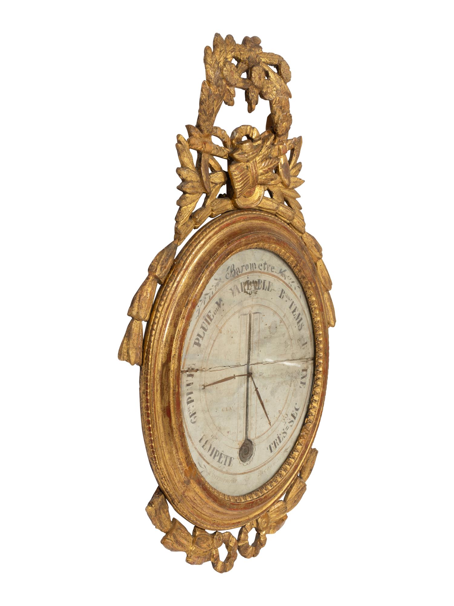 A French Giltwood Barometer