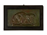 Two Bronze Animalier Wall Plaques After Antoine-Louis Barye — Early 20th Century