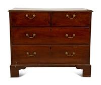 A George III Style Mahogany Chest of Drawers — 19th Century