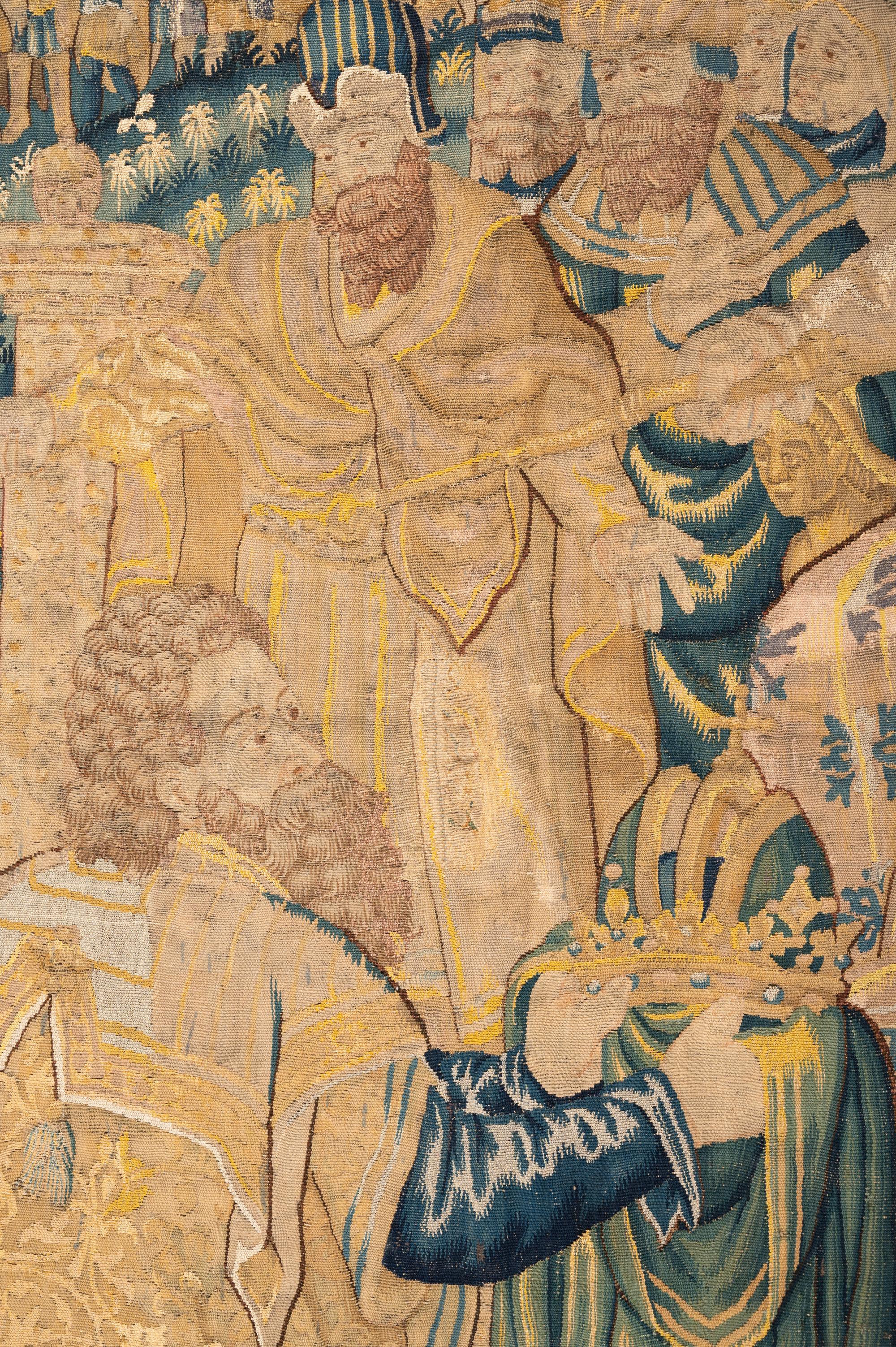 A Flemish Wool Tapestry Fragment