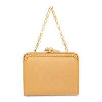 Kieselstein-Cord, Frog Clasp Bag in Tan Leather