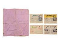 [AVIATION]. 2 Charles Lindbergh textiles. [ With :] Aircraft Identification Friend or Foe?, Parts I-IV