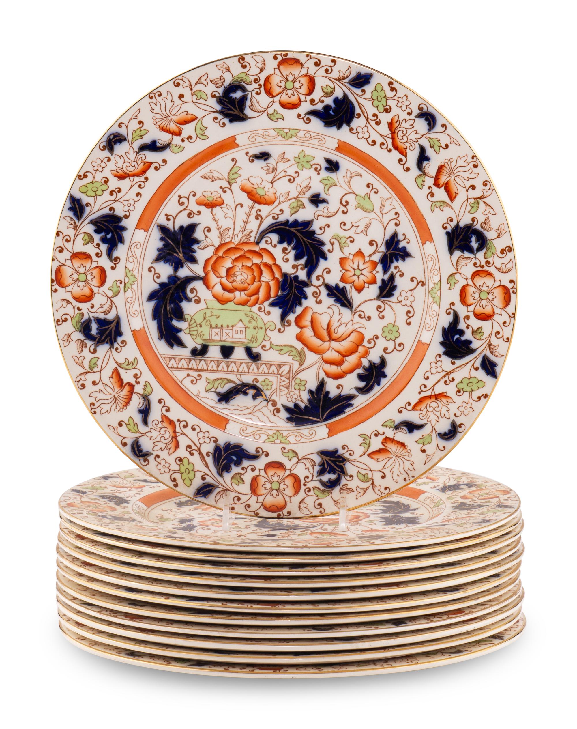 A Set of Twelve English Ironstone Chargers
