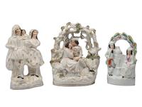Three Staffordshire Figural Groups
