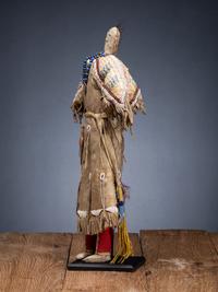 Hidatsa Doll, with Beaded and Quilled Dress