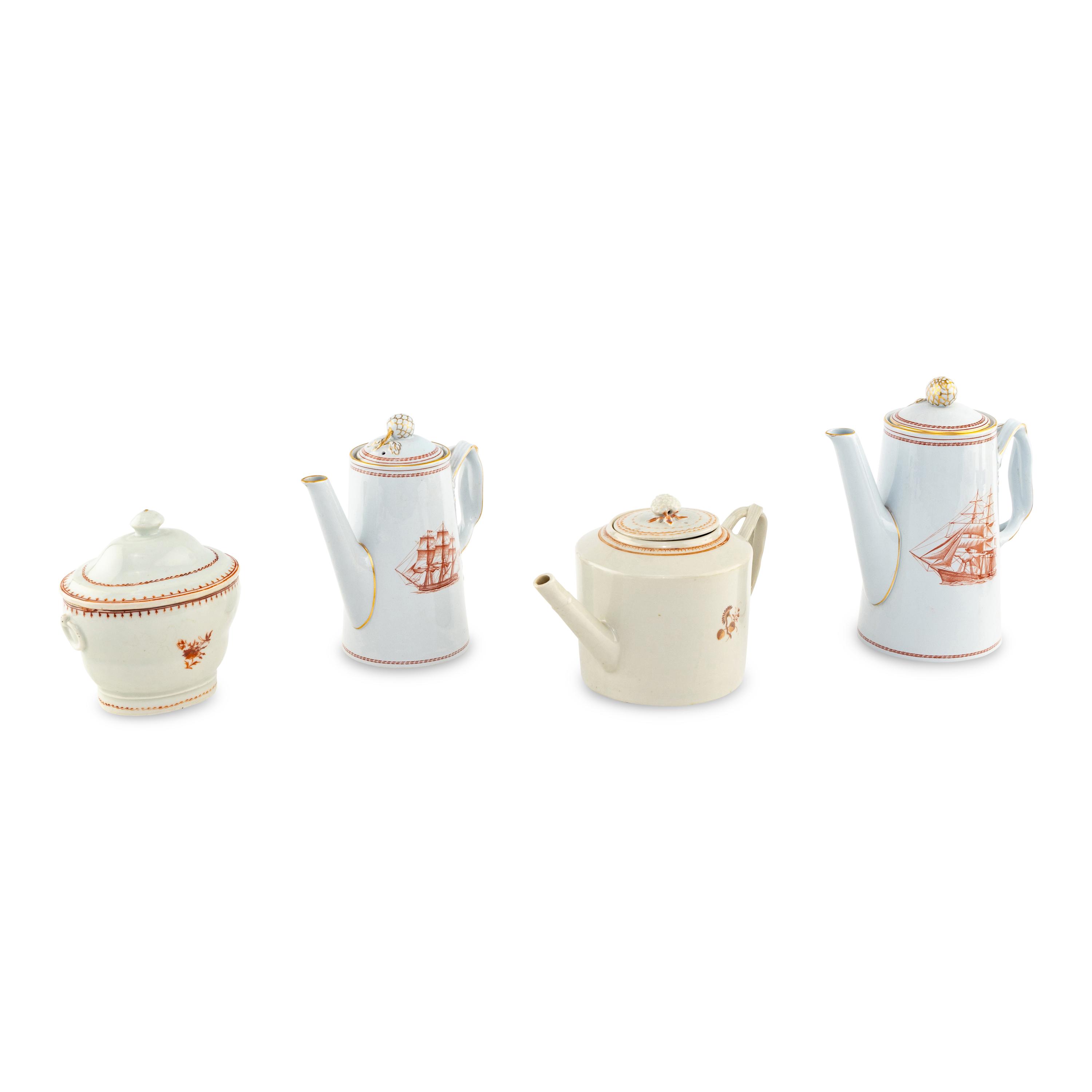 Two Spode Trade Winds Coffee Pots