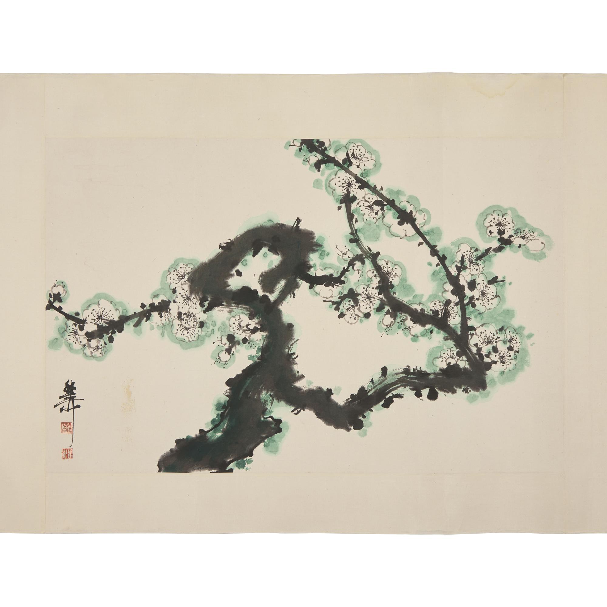 Three Chinese Paintings — 謝稚柳（款），高奇峰（款）及其他