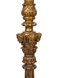 A Pair of Empire Style Giltwood Five-Light Torchères