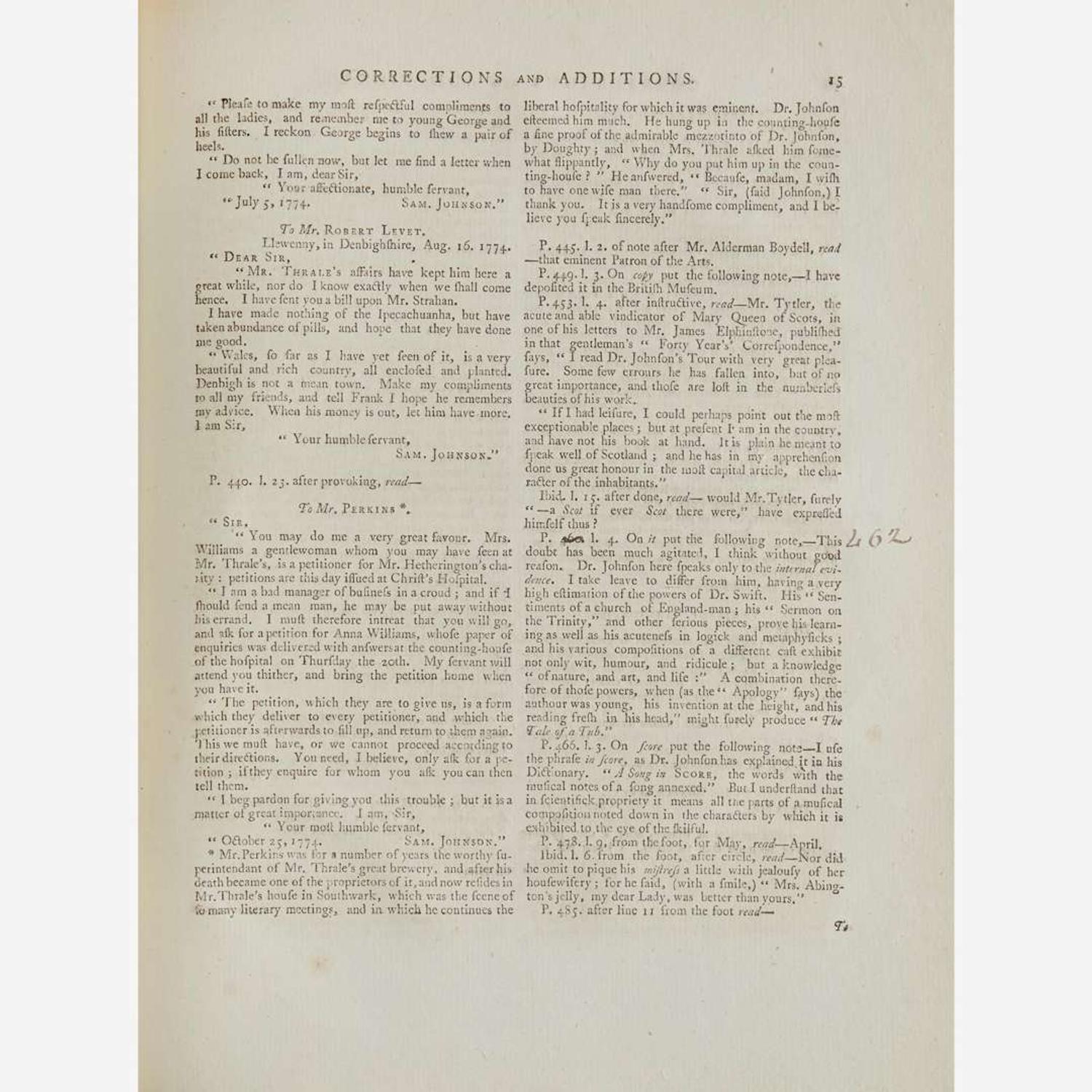 [Literature] Boswell, James The Life of Samuel Johnson...